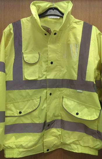 Hi Light ID Hi-Vis Summer Bomber Jacket Yellow Medium