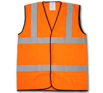 Hi-Vis Vest Kids Orange 4-6 Years