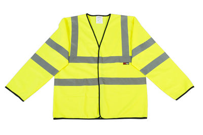 Hi-Vis Vest Long Sleeve Yellow Large