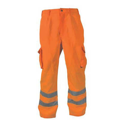 Hi-Vis Polycotton Trousers Orange 36L