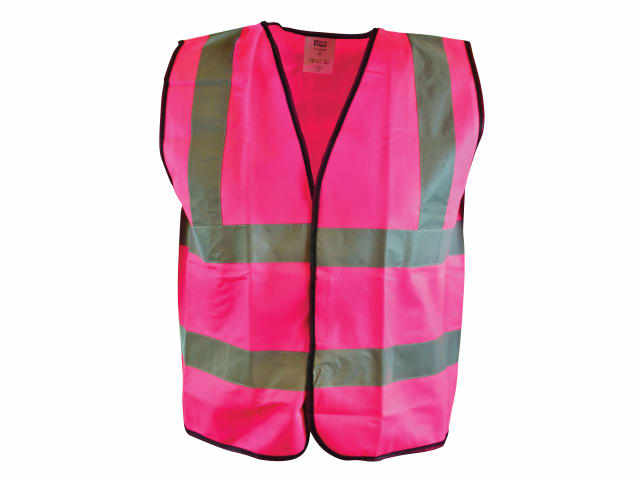 Hi-Vis Vest Adult Pink Large