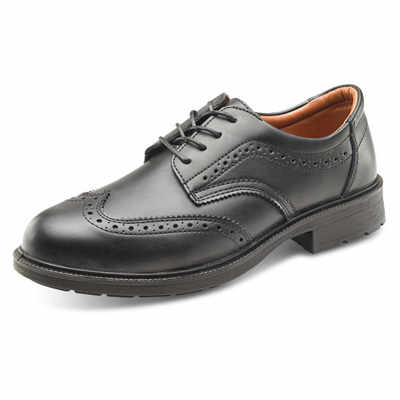 Brogue Safety Shoe Black 9