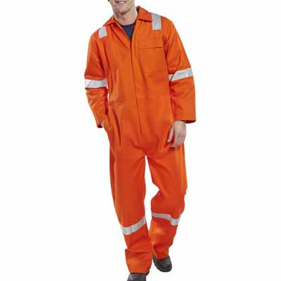 Fire Retardant Overall Nordic Design Hi-Vis Orange 40