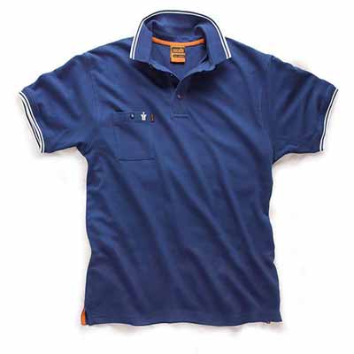 Scruffs Worker Polo Navy Medium