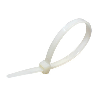 Cable Ties Neutral 4.8 x 200mm 100 per pack