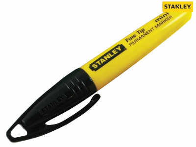 Stanley Mini Fine Tip Permanent Marker Black