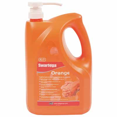 Swarfega Orange Hand Cleaner Pump Top Bottle 4 Litre
