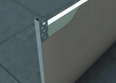 Galvanised 15mm Plasterboard Edge Bead 3000mm Long