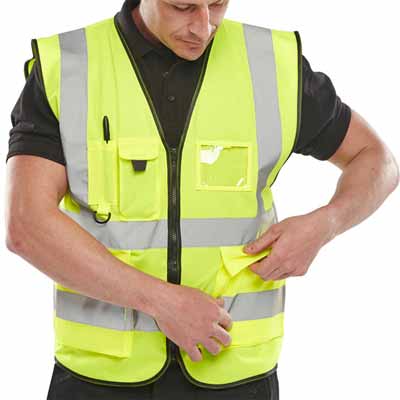 Executive Hi-Vis Vest Yellow Large