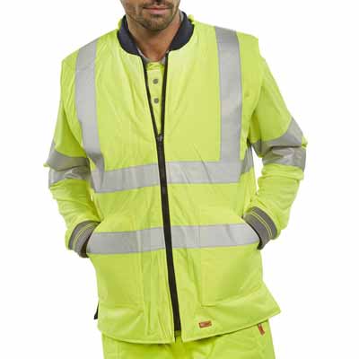 Hi-Vis Reversable Body Warmer Yellow 2XL