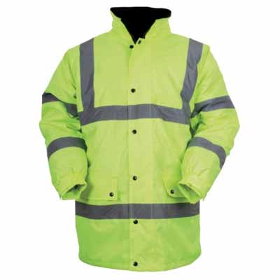 Blackrock Hi-Vis Paddded Coat Jacket Yellow 4XL