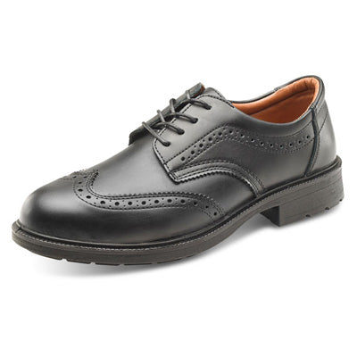 Brogue Safety Shoe Black 12