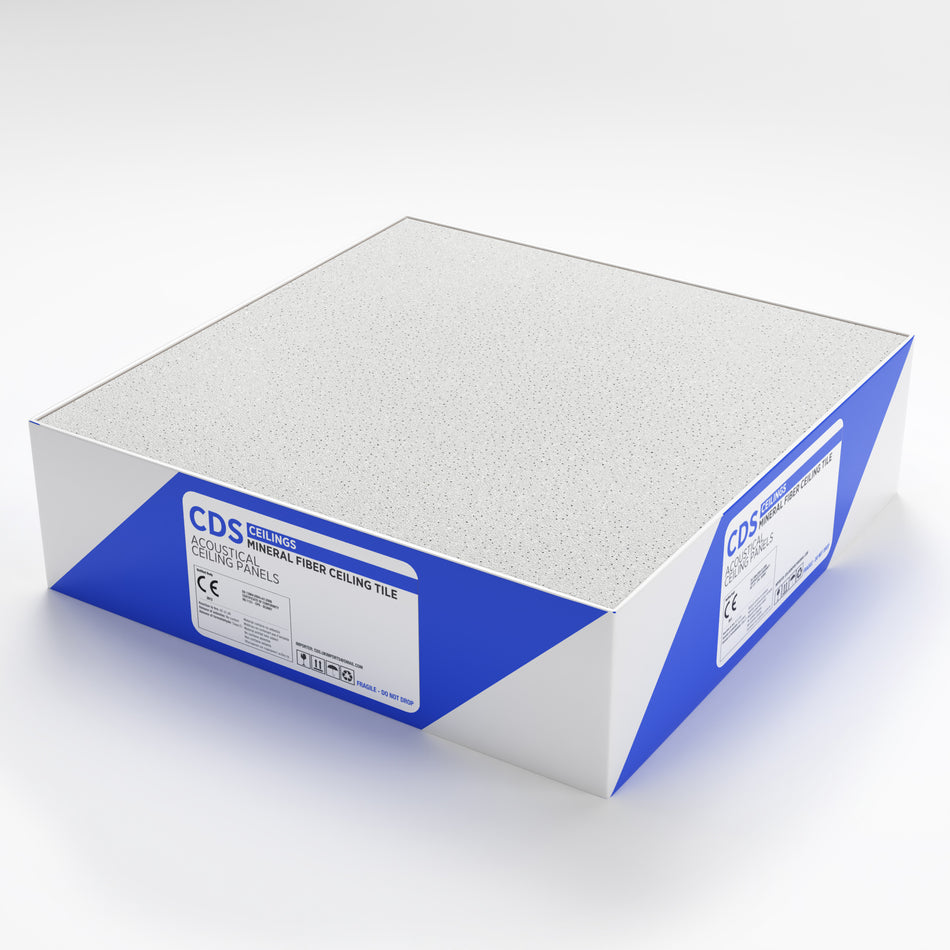 CDS MICRO PERF Square edged ceiling tile  595x595mm 12/box