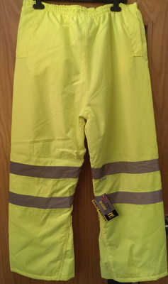 Hi-Vis Padded Overpants Yellow Large