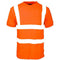 Hi-Vis Air Tech T Shirt Orange Large