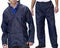Weatherproof Suit Jacket and Trousers Navy / Black XL