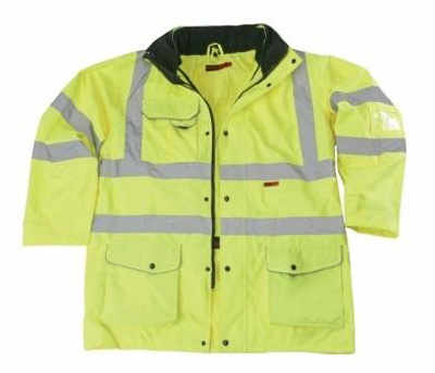 Blackrock Highland Outer Hi-Vis Coat Jacket Yellow Medium