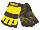 Dewalt Fingerless Synthetic Fingerless Padded Leather Palm