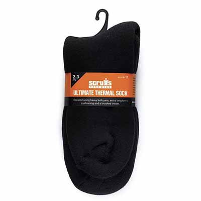 Scruffs Thermal Socks Black 1 pair