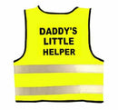 Hi-Vis Kids Vest DADDYS LITTLE HELPER Yellow Small