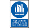 Scan High Visibility Jackets Must Be Worn PVC Sign 200 x 300