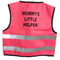 Hi-Vis Kids Vest MUMMYS LITTLE HELPER Pink Large