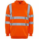 Hi-Vis Hooded Pull Over Sweatshirt Orange Large